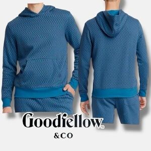 Goodfellow Fleece Hoodie Sweatshirt  Checkered Standard Fit Mens XXL